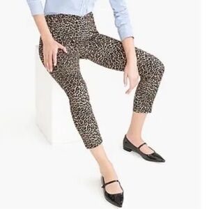 J. Crew Winnie Leopard Print Cropped Pants